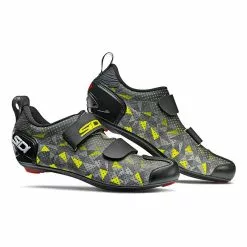 Sidi T5 Air Carbon Triathlonschuhe Grau/gelb/schwarz