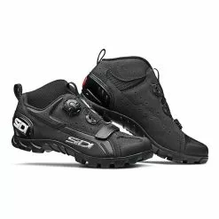 Sidi MTB Defender Rennradschuhe Schwarz/Logo Weiß